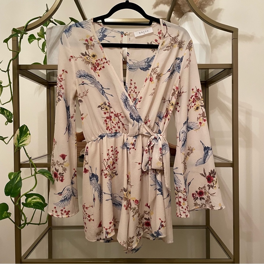 Bacio Patterned Floral Romper